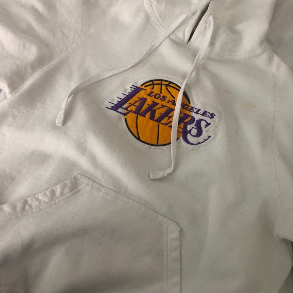 Vintage white laker hoodie